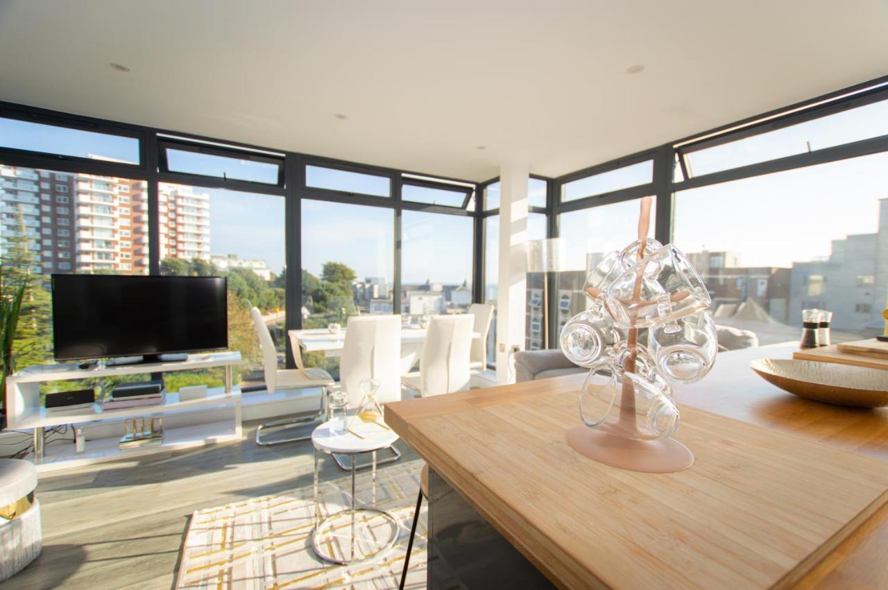 * Panoramic Penthouse With Sea & City Views Bournemouth Zewnętrze zdjęcie