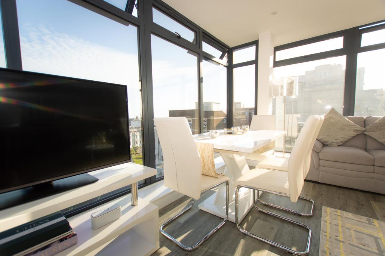 * Panoramic Penthouse With Sea & City Views Bournemouth Zewnętrze zdjęcie